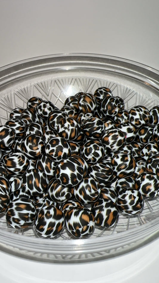 Cheeta Print Bead