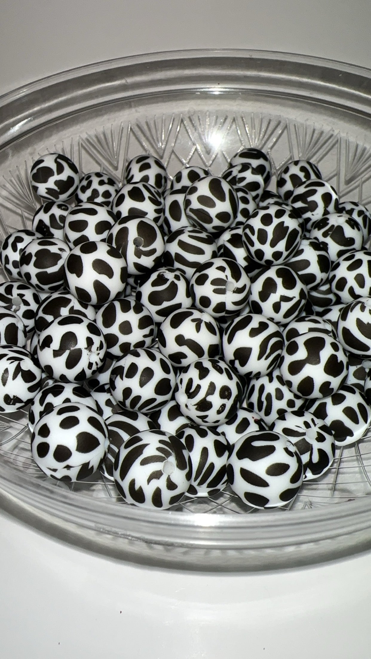 Cow Print Beads